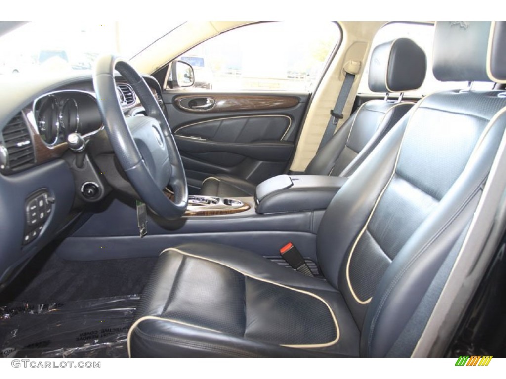 Navy/Barley Interior 2009 Jaguar XJ Super V8 Portfolio Photo #56041709