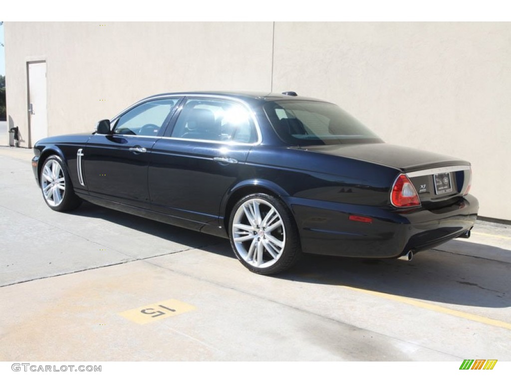 Celestial Black 2009 Jaguar XJ Super V8 Portfolio Exterior Photo #56041760