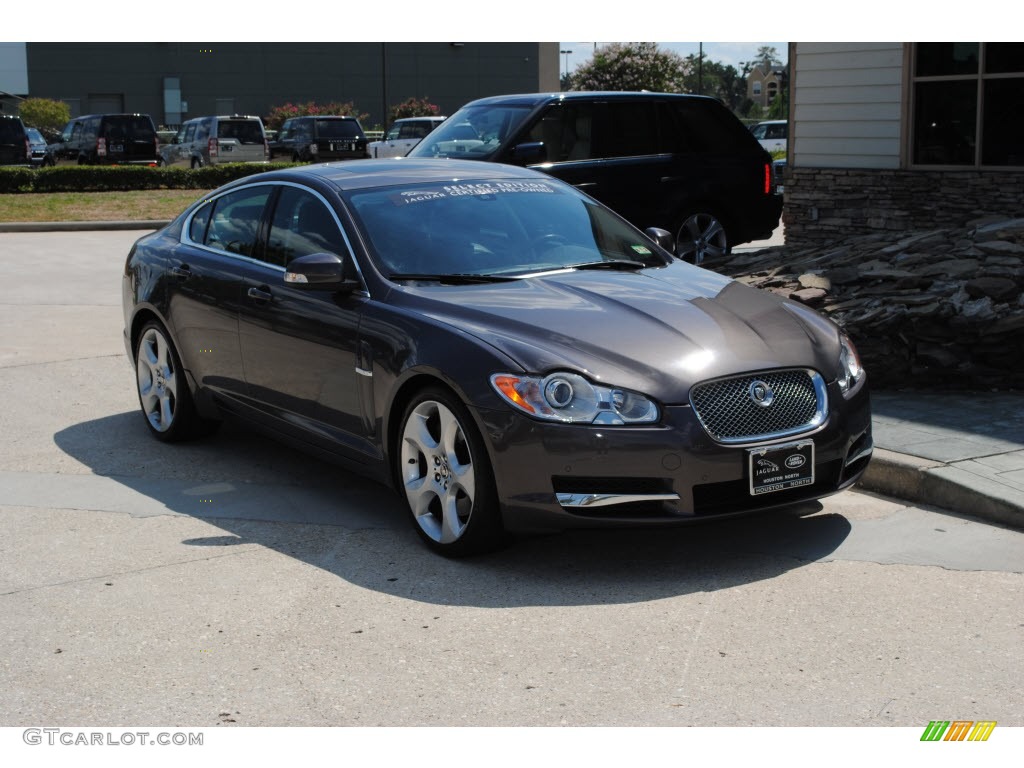 2009 XF Supercharged - Pearl Grey Metallic / Charcoal/Charcoal photo #13