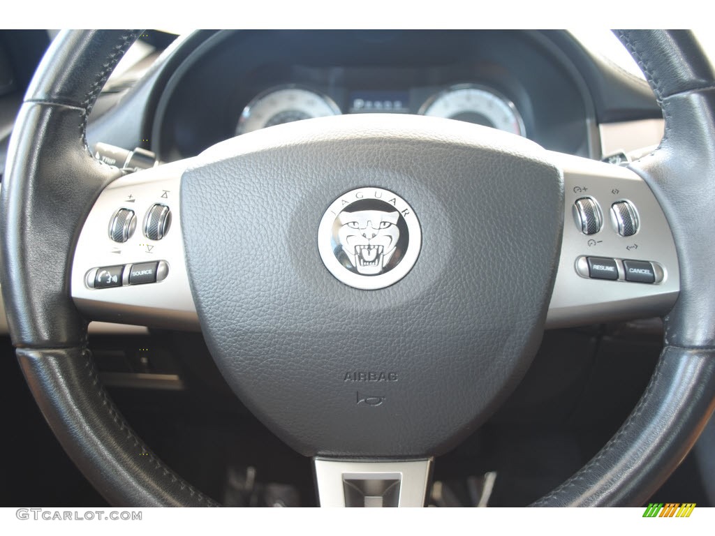 2009 XF Supercharged - Pearl Grey Metallic / Charcoal/Charcoal photo #47