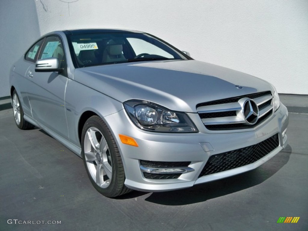 2012 C 250 Coupe - Iridium Silver Metallic / Ash photo #1