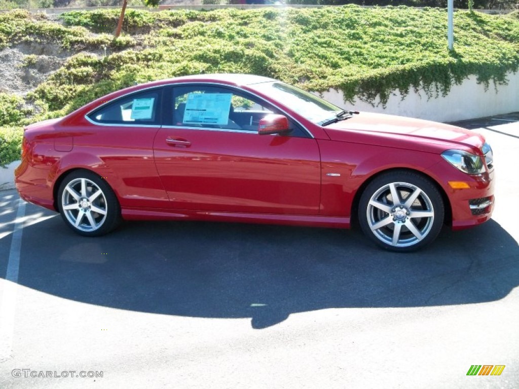 Mars Red 2012 Mercedes-Benz C 350 Coupe Exterior Photo #56045480