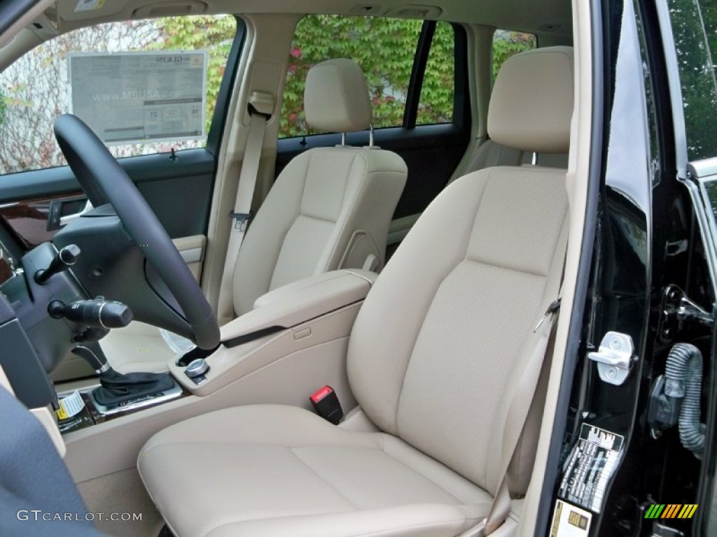 Almond/Black Interior 2012 Mercedes-Benz GLK 350 4Matic Photo #56045687