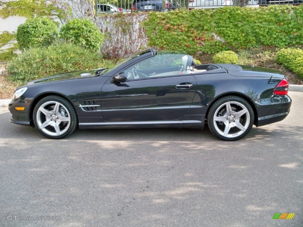 Black 2012 Mercedes-Benz SL 550 Roadster Exterior Photo #56045741
