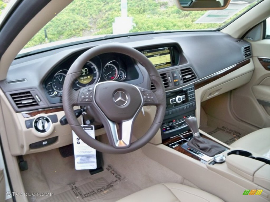 2012 Mercedes-Benz E 350 Cabriolet Almond/Mocha Dashboard Photo #56046167
