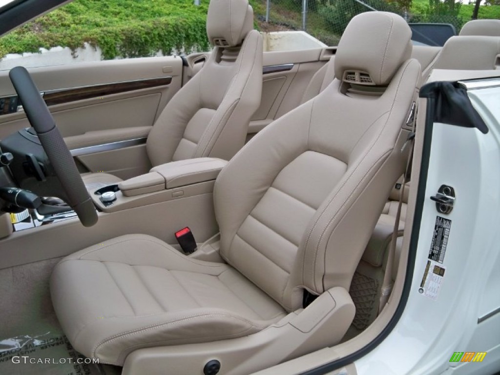 Almond/Mocha Interior 2012 Mercedes-Benz E 350 Cabriolet Photo #56046746