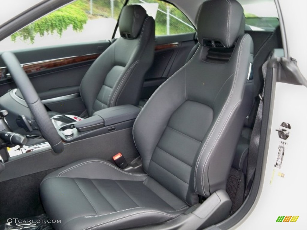 Black Interior 2012 Mercedes-Benz E 350 Cabriolet Photo #56046941