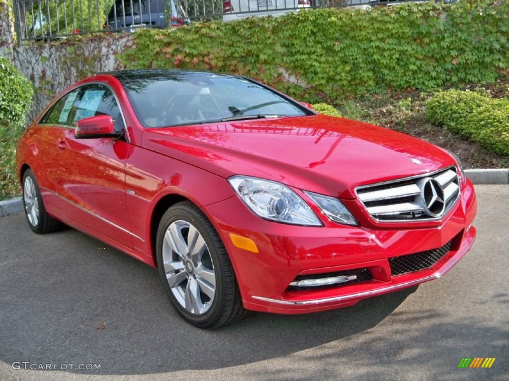 2012 E 350 Coupe - Mars Red / Black photo #1