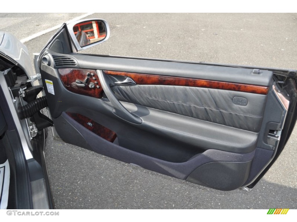 2001 Mercedes-Benz CL 600 Charcoal Door Panel Photo #56049827