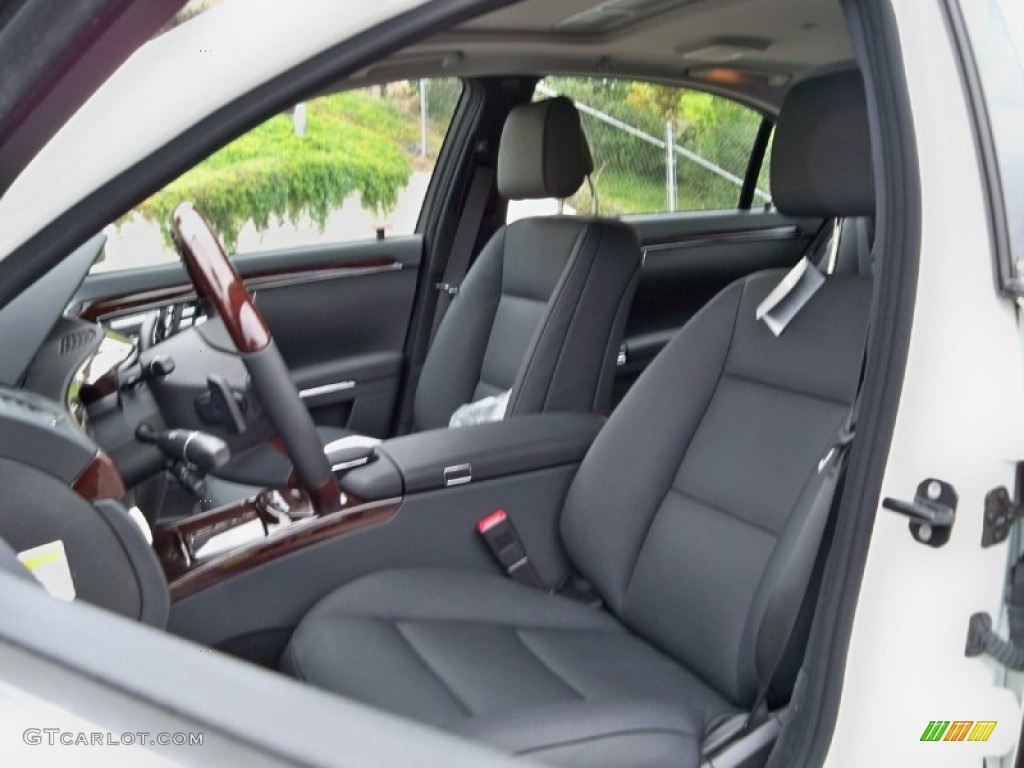 Black Interior 2012 Mercedes-Benz S 550 Sedan Photo #56053391