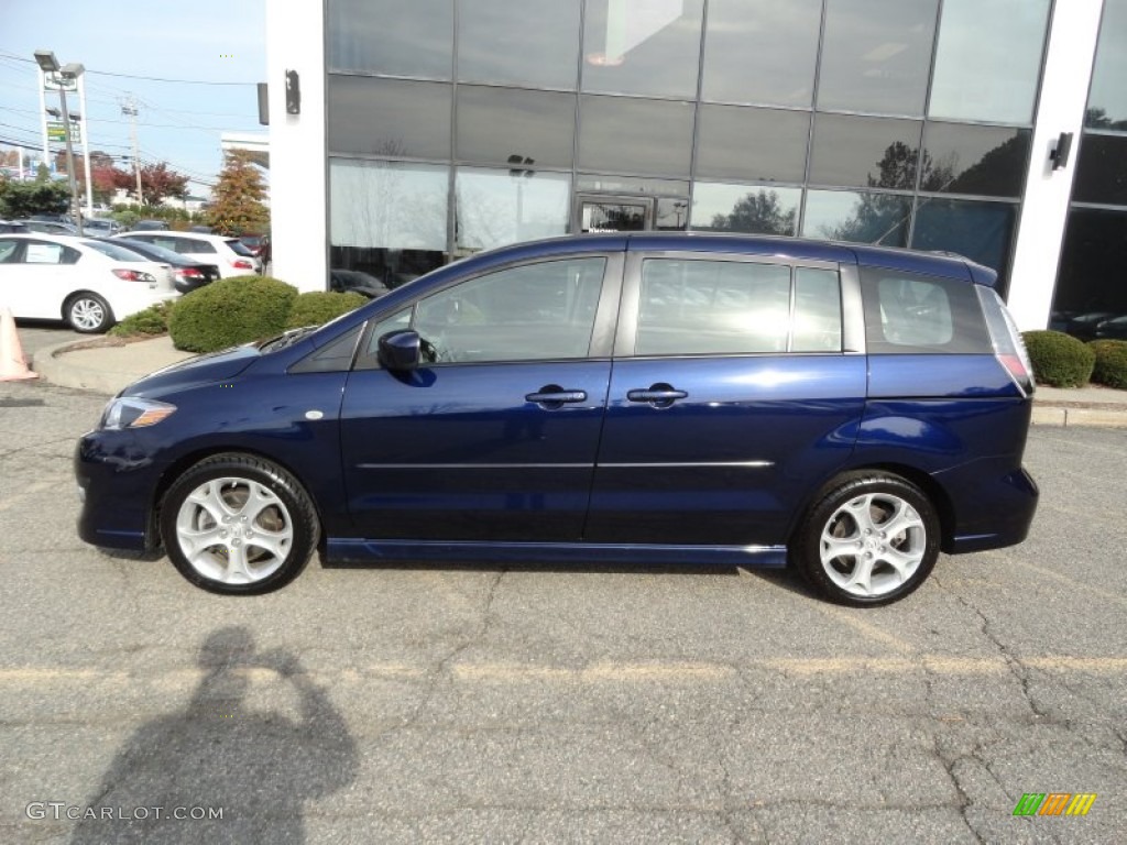 Stormy Blue Mica 2009 Mazda MAZDA5 Grand Touring Exterior Photo #56053448