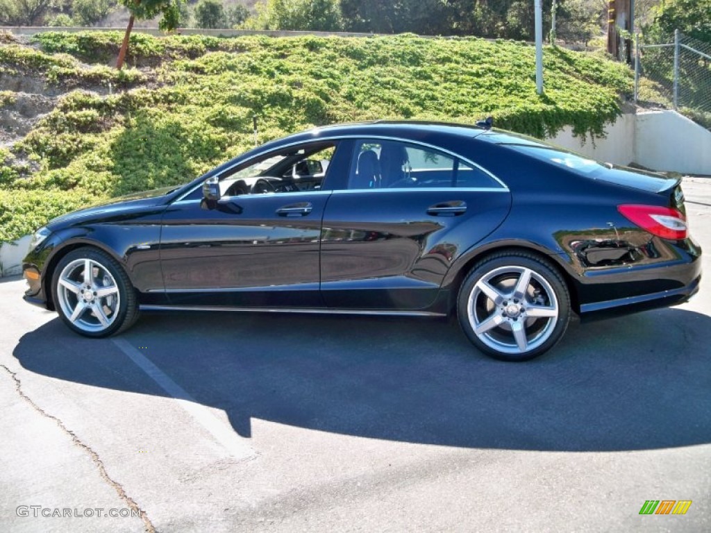 Black 2012 Mercedes-Benz CLS 550 Coupe Exterior Photo #56053655