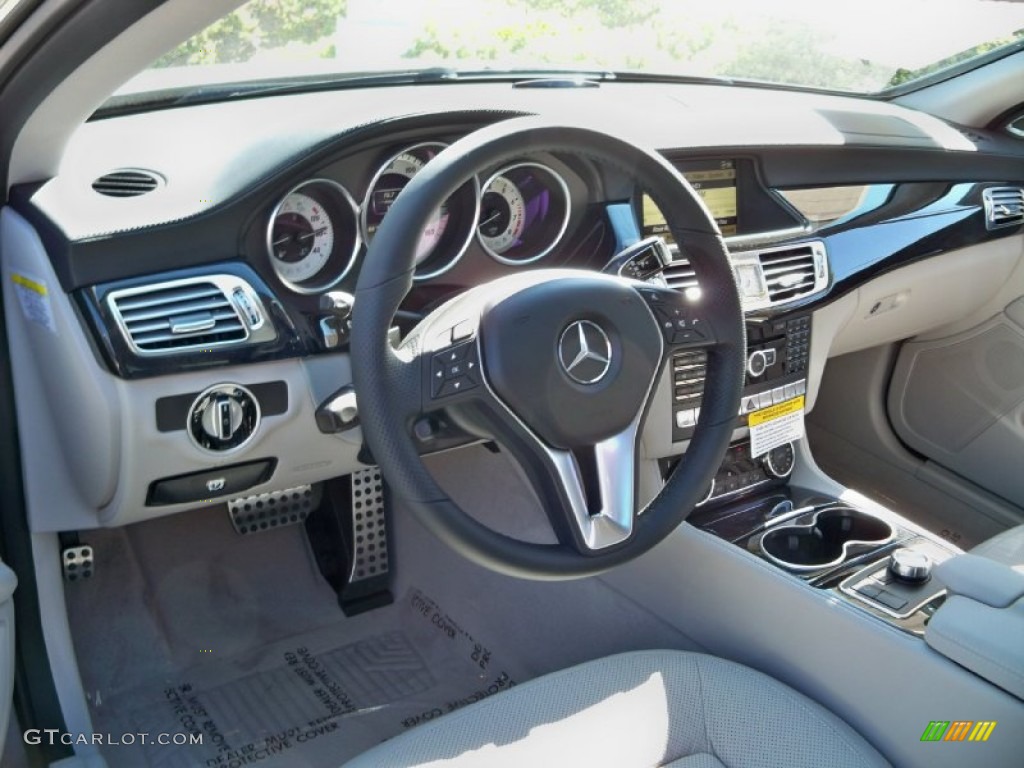 2012 Mercedes-Benz CLS 550 Coupe Ash/Black Dashboard Photo #56053794
