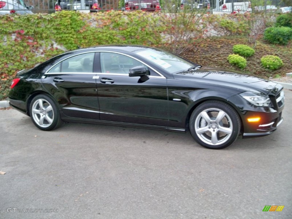 2012 CLS 550 Coupe - Black / Almond/Mocha photo #2