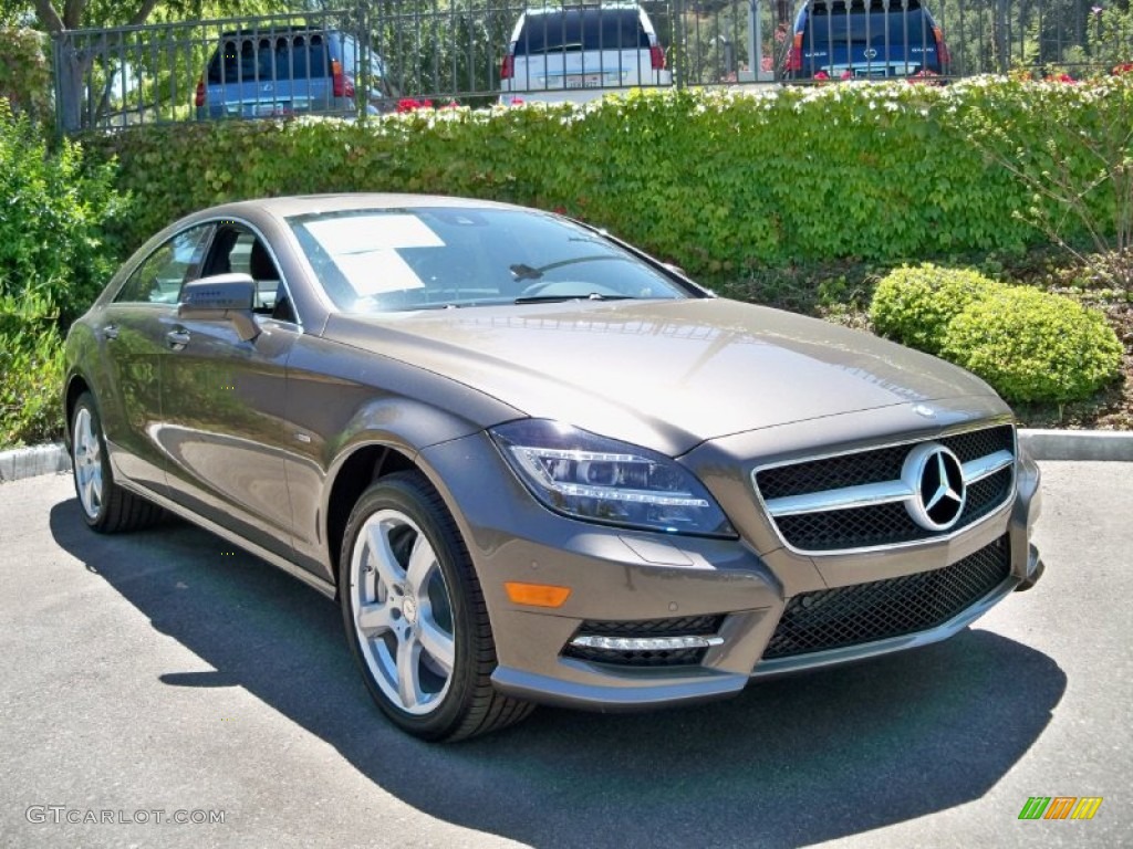 Indium Grey Metallic 2012 Mercedes-Benz CLS 550 Coupe Exterior Photo #56054024