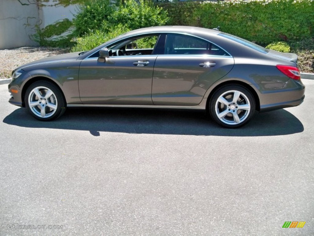 Indium Grey Metallic 2012 Mercedes-Benz CLS 550 Coupe Exterior Photo #56054051