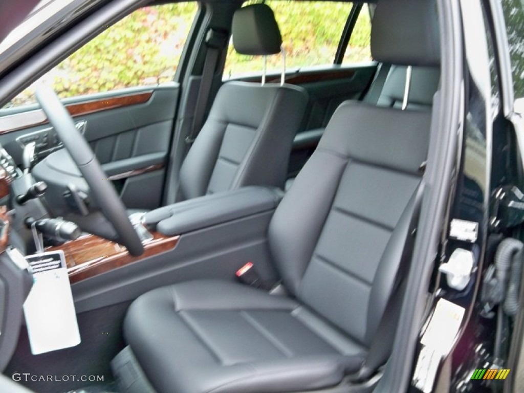 Black Interior 2011 Mercedes-Benz E 350 4Matic Wagon Photo #56054432