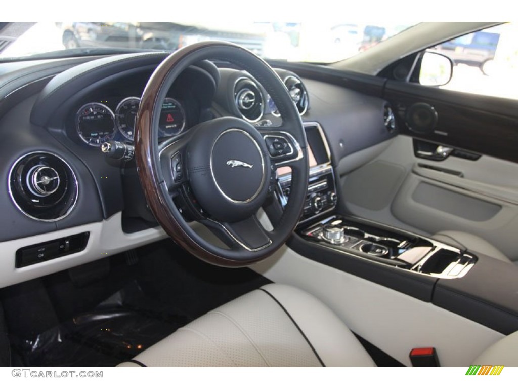 2012 Jaguar XJ XJL Supercharged Ivory/Jet Dashboard Photo #56055023