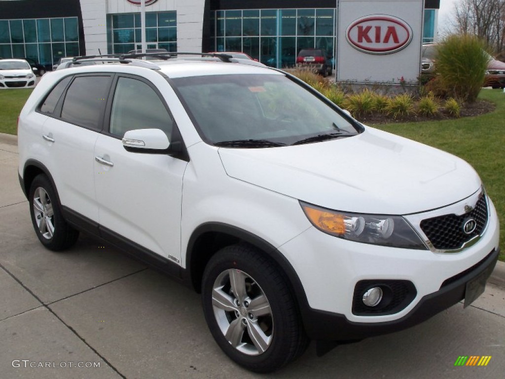 Snow White Pearl 2012 Kia Sorento EX AWD Exterior Photo #56055047