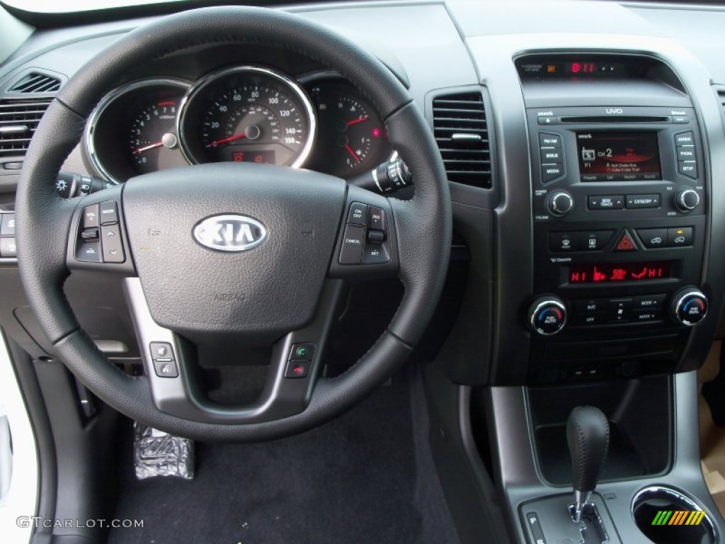 2012 Kia Sorento EX AWD Black Dashboard Photo #56055116