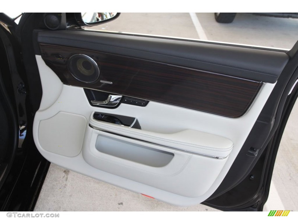 2012 Jaguar XJ XJL Supercharged Ivory/Jet Door Panel Photo #56055122