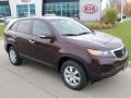 2012 Dark Cherry Kia Sorento LX  photo #1