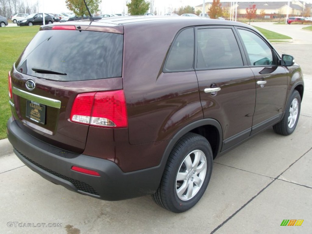 2012 Sorento LX - Dark Cherry / Black photo #4