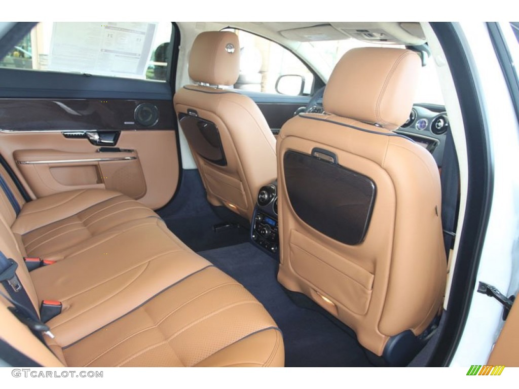 London Tan/Navy Interior 2012 Jaguar XJ XJL Supercharged Photo #56055554