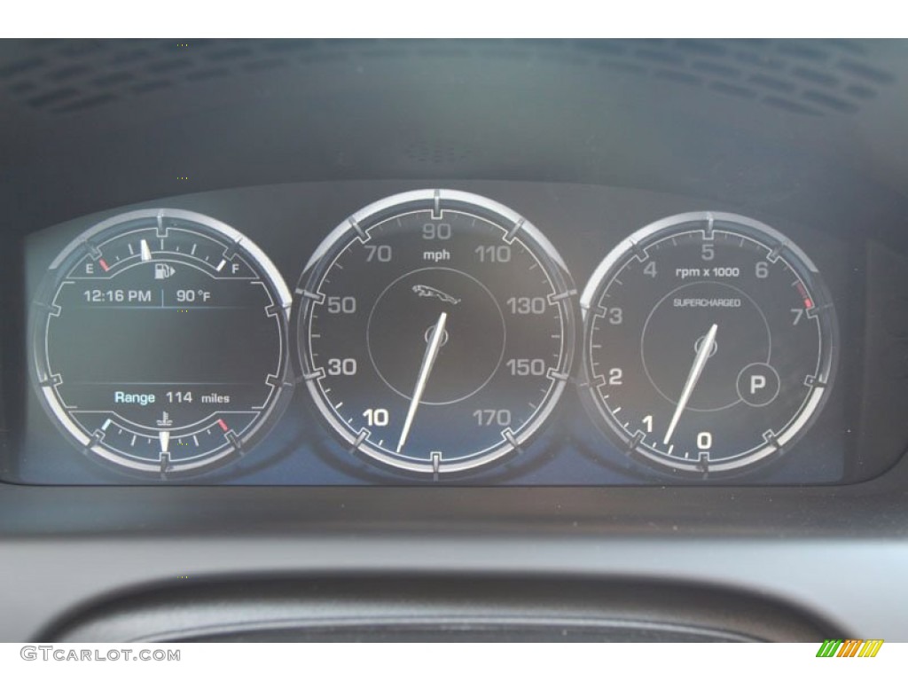 2012 Jaguar XJ XJL Supercharged Gauges Photo #56055578