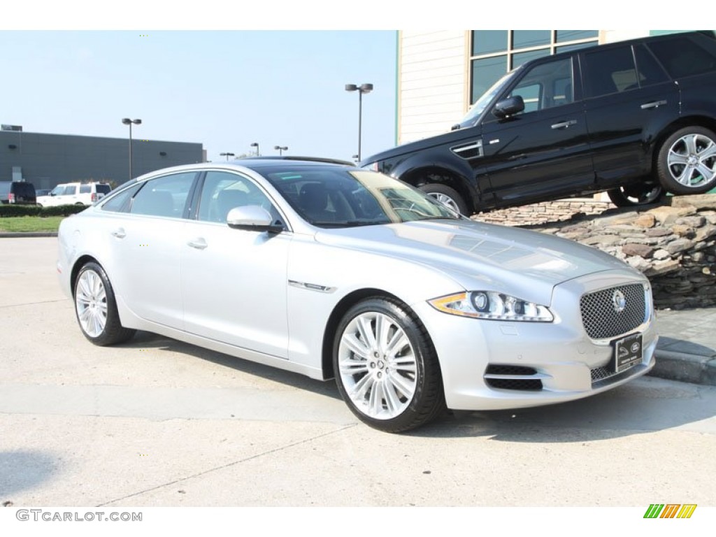 Rhodium Silver Metallic 2012 Jaguar XJ XJL Supercharged Exterior Photo #56055695