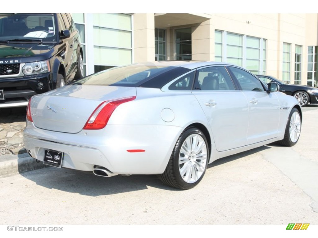 Rhodium Silver Metallic 2012 Jaguar XJ XJL Supercharged Exterior Photo #56055704