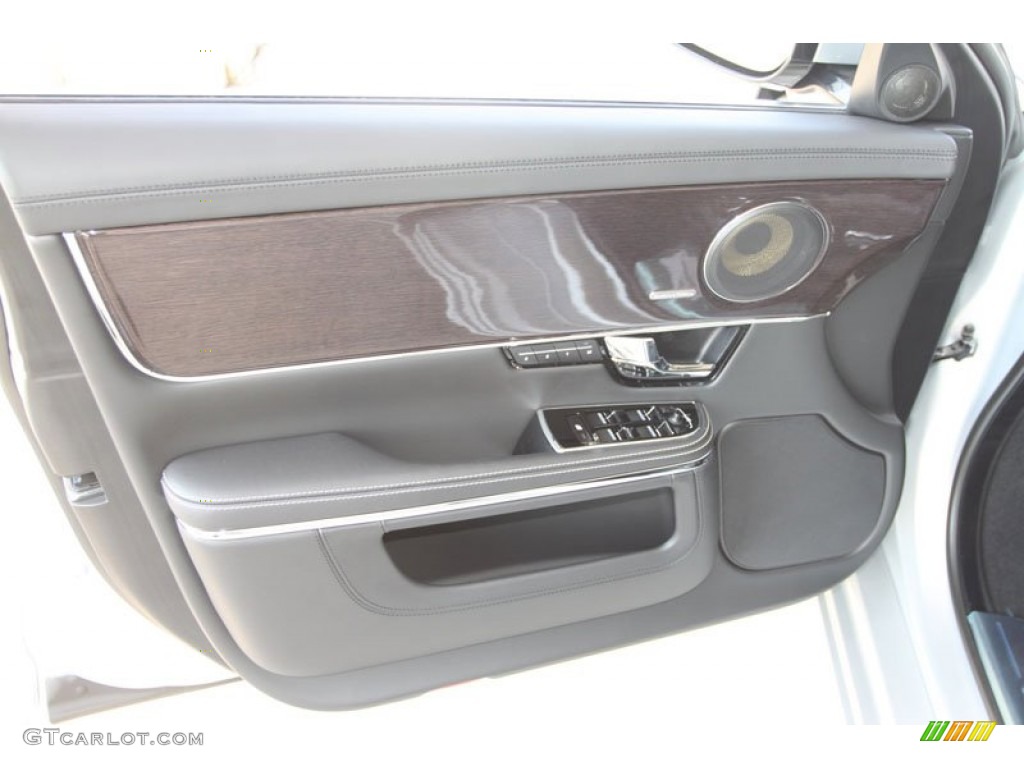 2012 Jaguar XJ XJL Supercharged Jet Door Panel Photo #56055794