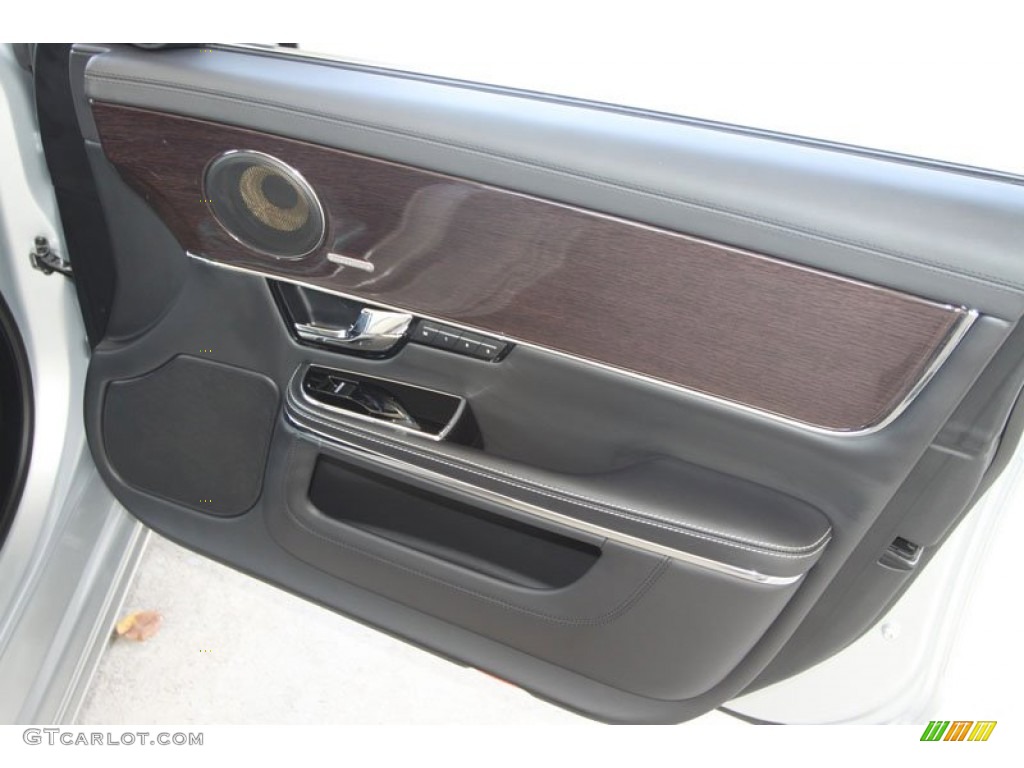 2012 Jaguar XJ XJL Supercharged Jet Door Panel Photo #56055845