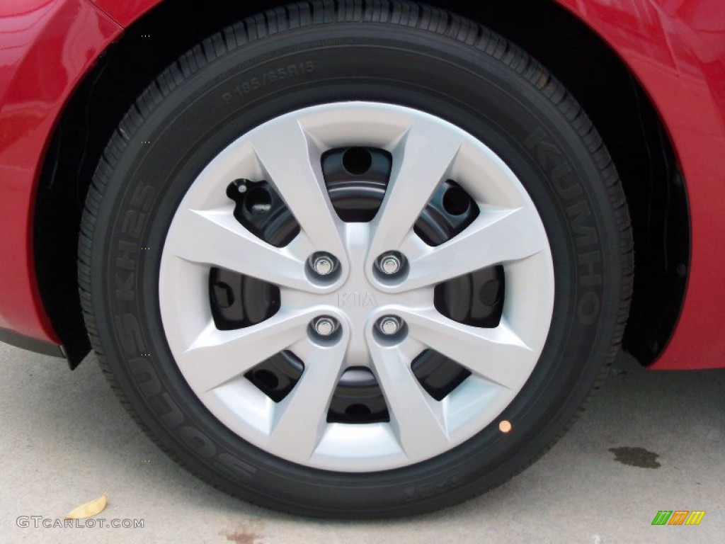 2012 Rio Rio5 LX Hatchback - Signal Red / Beige photo #7