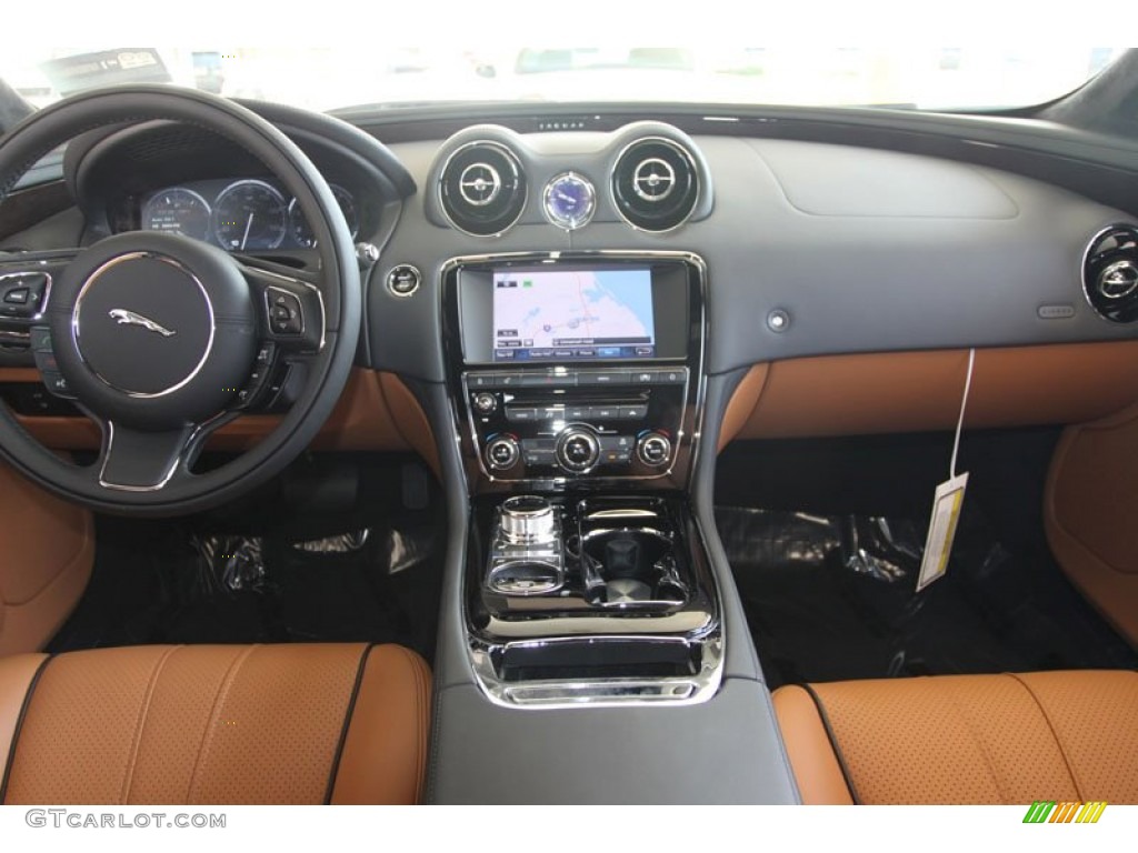 2012 Jaguar XJ XJ Supercharged London Tan/Jet Dashboard Photo #56056049