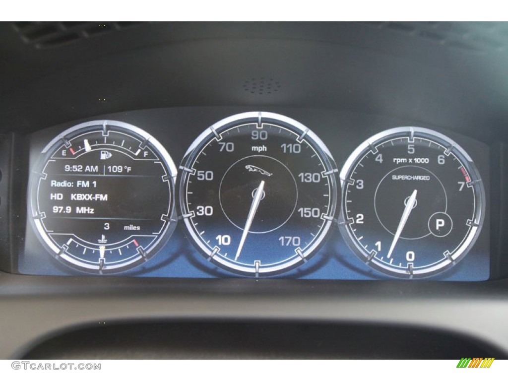 2012 Jaguar XJ XJ Supercharged Gauges Photo #56056082