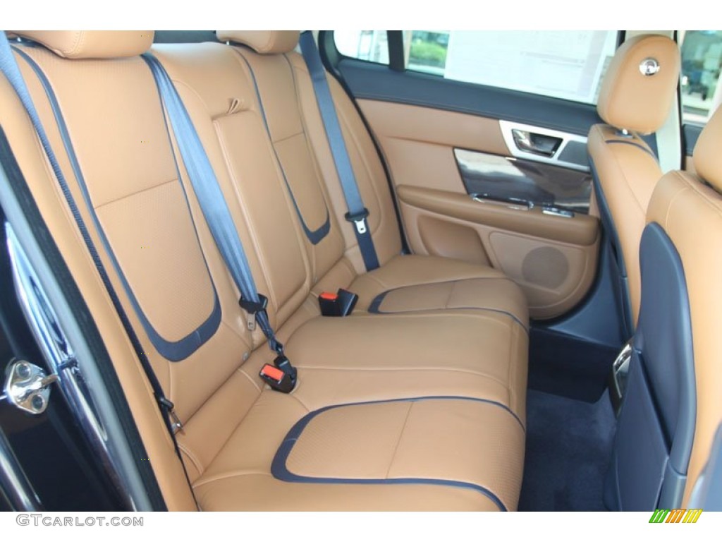 London Tan/Navy Interior 2012 Jaguar XF Supercharged Photo #56056397