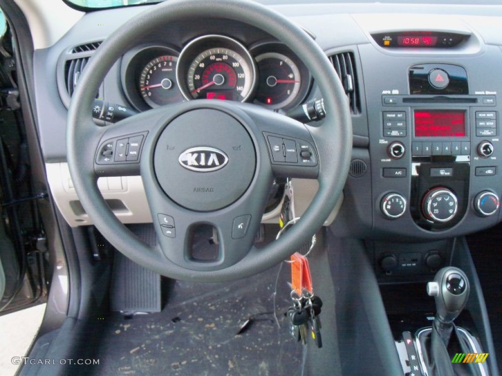 2012 Kia Forte EX Stone Dashboard Photo #56056430