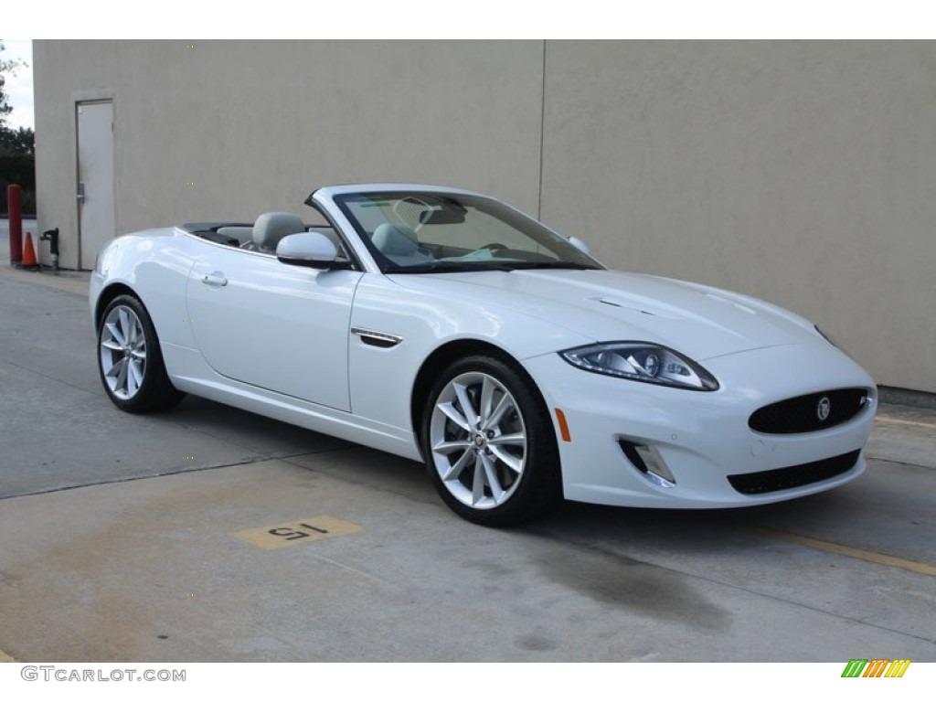 Polaris White 2012 Jaguar XK XKR Convertible Exterior Photo #56056649