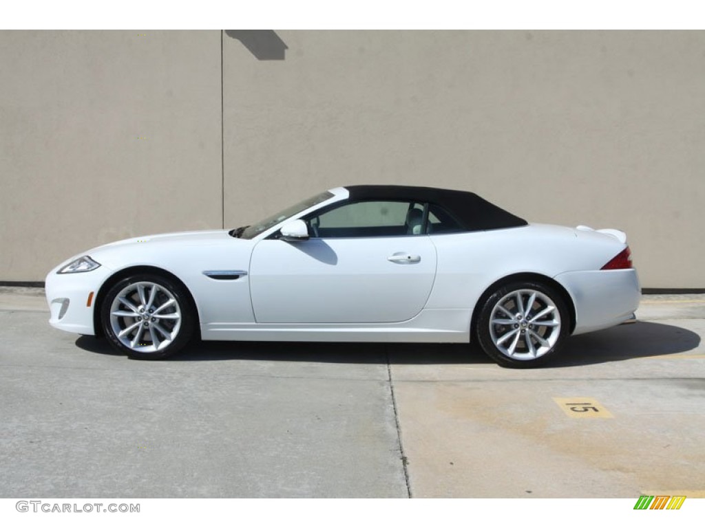Polaris White 2012 Jaguar XK XKR Convertible Exterior Photo #56056688