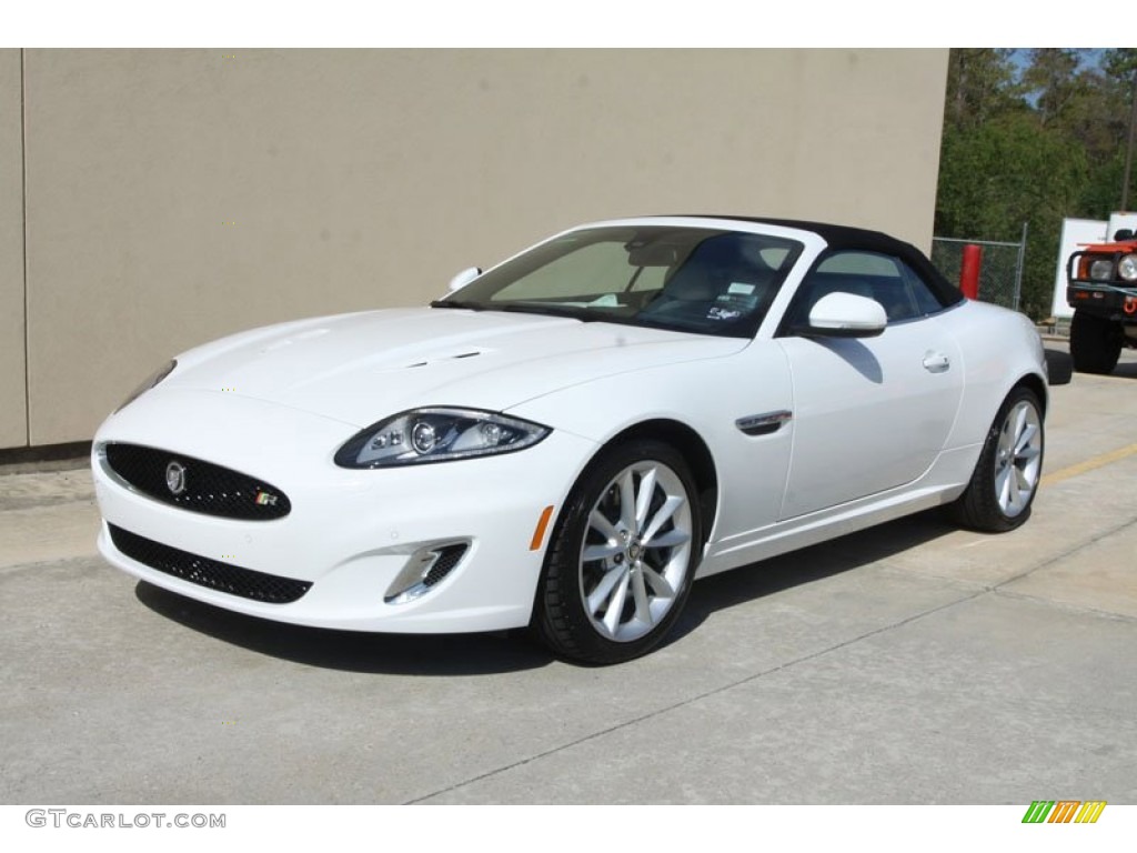 Polaris White 2012 Jaguar XK XKR Convertible Exterior Photo #56056706