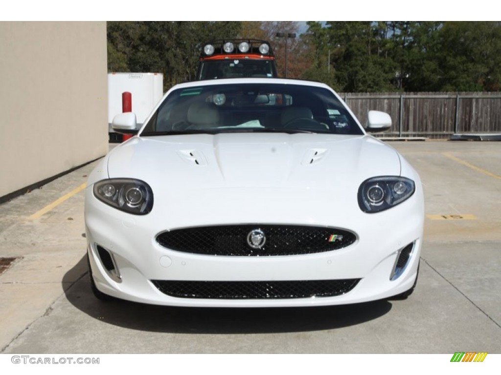 Polaris White 2012 Jaguar XK XKR Convertible Exterior Photo #56056724