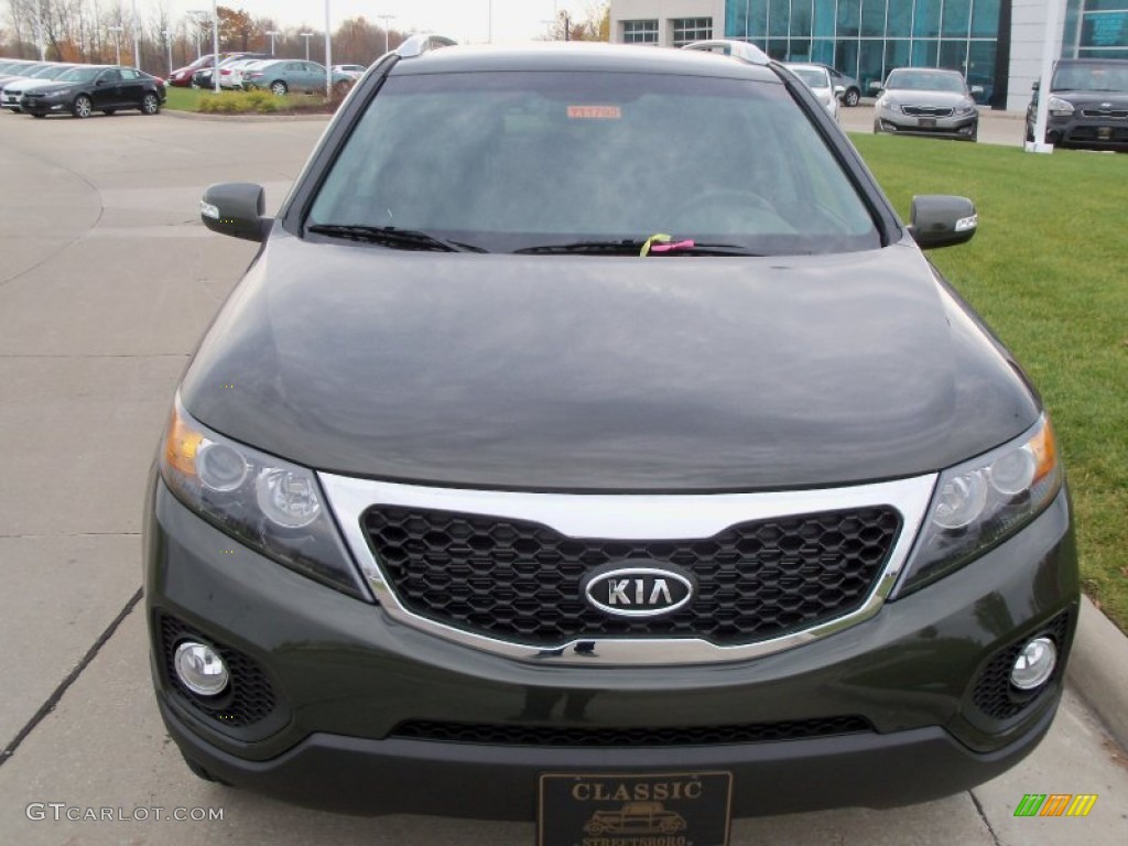 2012 Sorento LX AWD - Tuscan Olive / Black photo #2