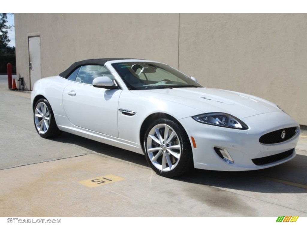 Polaris White 2012 Jaguar XK XKR Convertible Exterior Photo #56056742