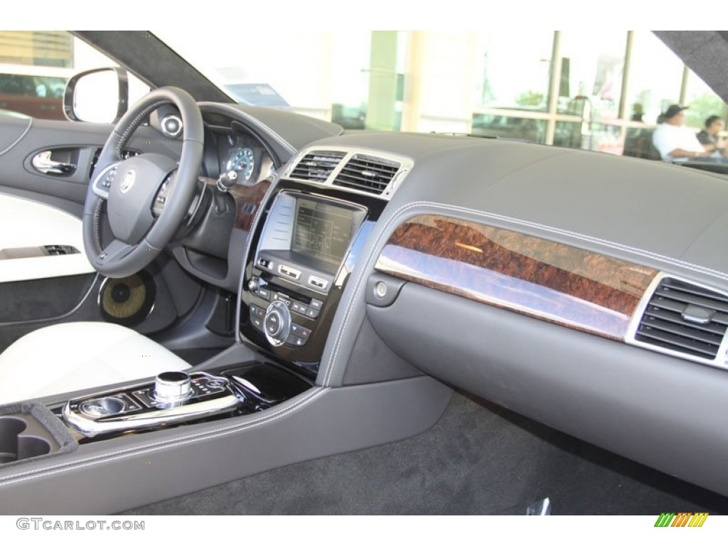 2012 Jaguar XK XKR Convertible Ivory/Warm Charcoal Dashboard Photo #56056853