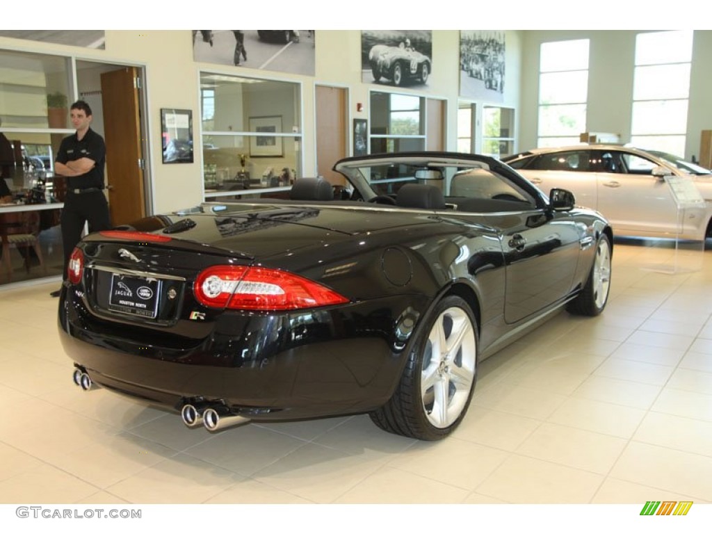 2012 XK XKR Convertible - Midnight Black / Warm Charcoal/Warm Charcoal photo #3
