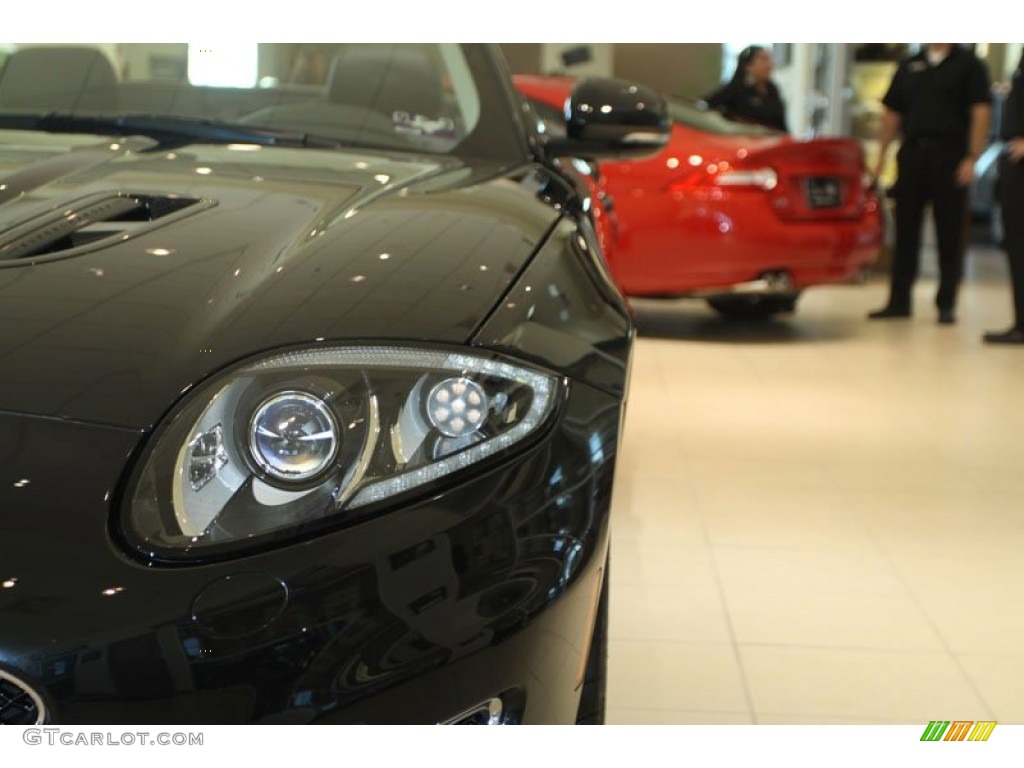 2012 XK XKR Convertible - Midnight Black / Warm Charcoal/Warm Charcoal photo #8