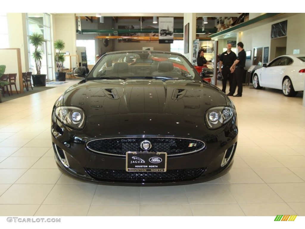 2012 XK XKR Convertible - Midnight Black / Warm Charcoal/Warm Charcoal photo #9