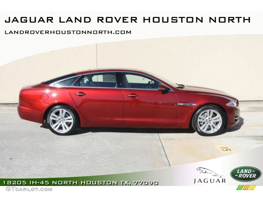 2012 XJ XJL Portfolio - Claret Red Metallic / Ivory/Oyster photo #1