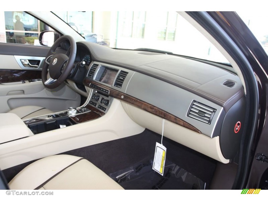 2012 Jaguar XF Portfolio Barley/Truffle Dashboard Photo #56057858